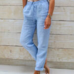 Leonie Linnen Flexi-Waist Broek